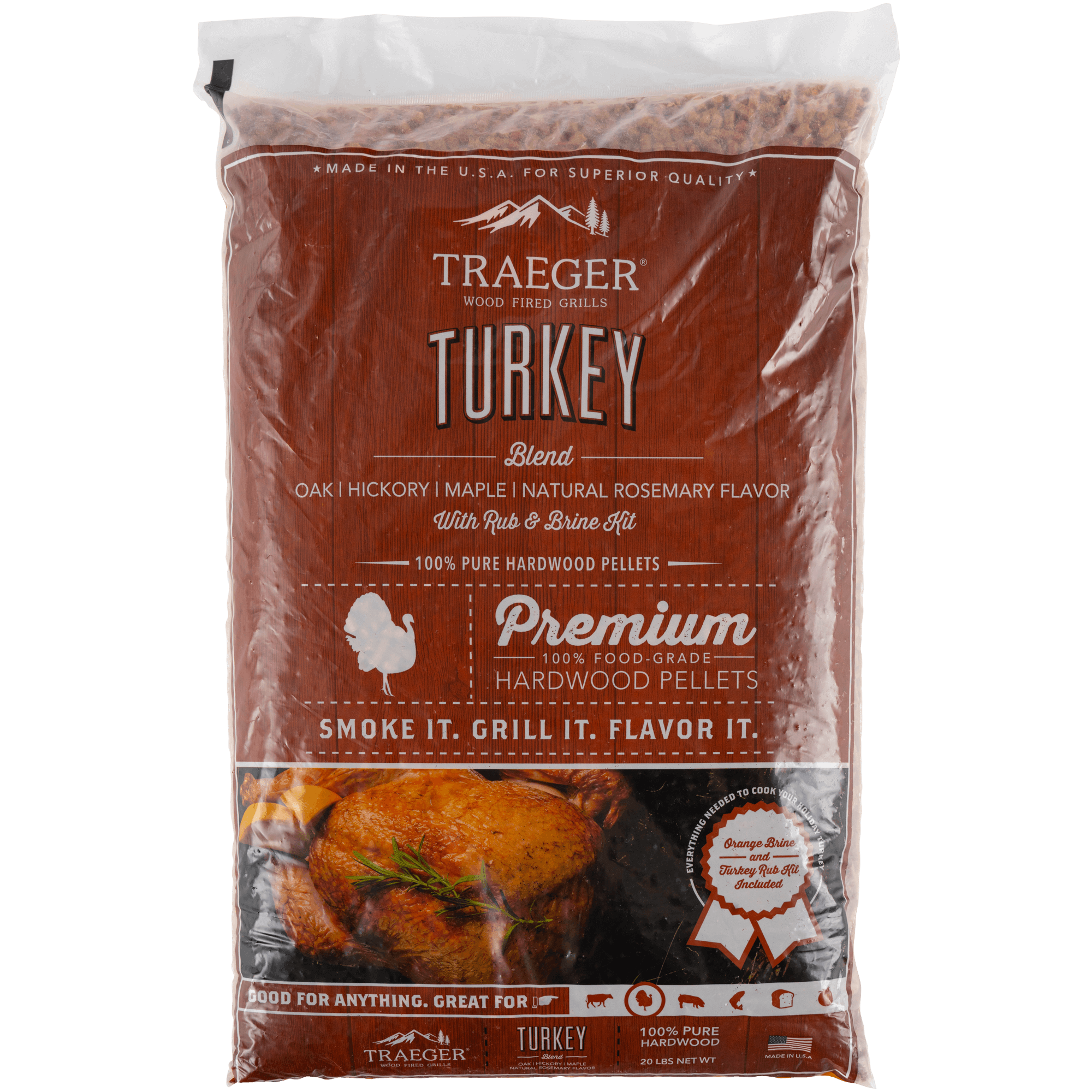 Traeger Turkey Blend with Brine Kit Wood Pellets Traeger®